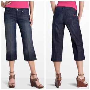 7FAM Dojo Dark Wash Cropped Jeans 27